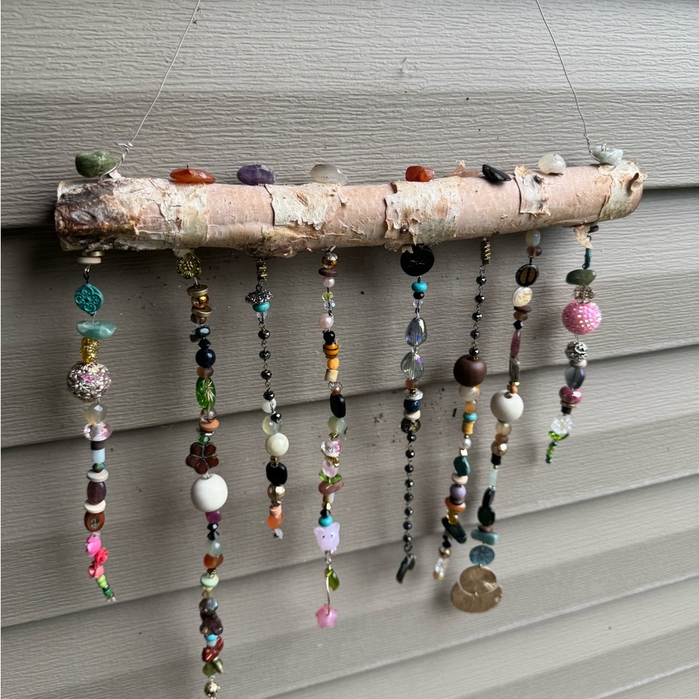 Colorful Beaded Hanging Windchime *boho*